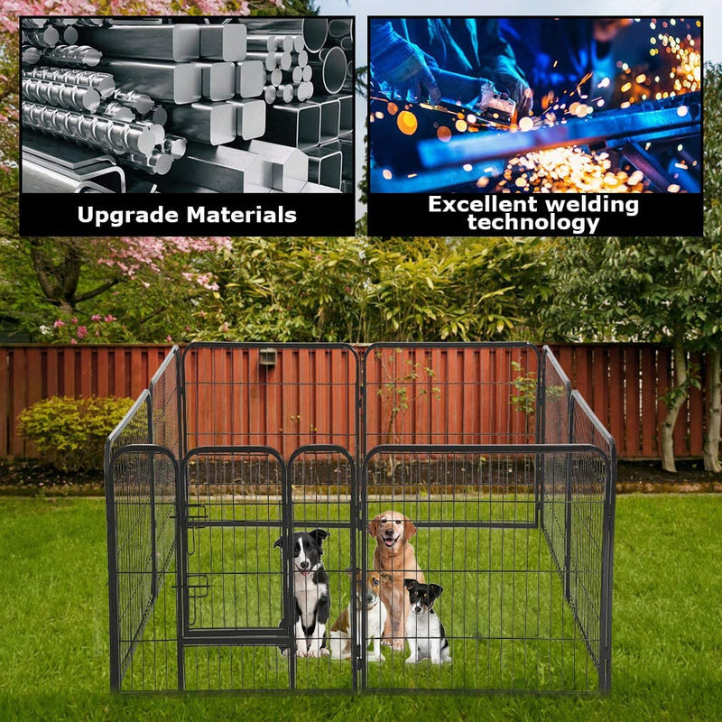 Extra Large Heavy Duty Outdoor Pet Playpen with Door