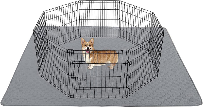 Octagon Dog Playpen Bottom Pad and Top Cover - 24 Inch Black