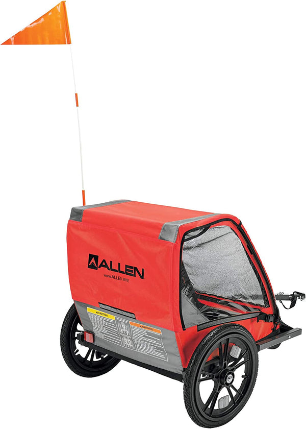 Hi-Viz Bicycle Trailer for 2 Children - Allen Sports ET2 Transport