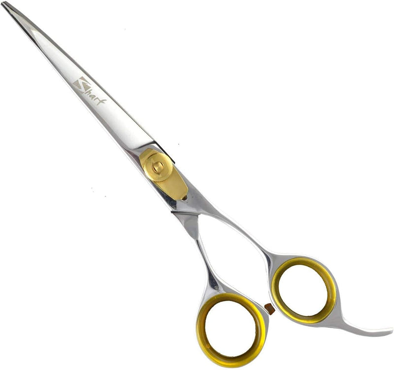 Gold Touch Grooming Pet Shear, 6.5 Inch Curved Scissors, Use Curved Shears for Cat Shears and Small Dog Shears or Any Breed Trimming Cuts