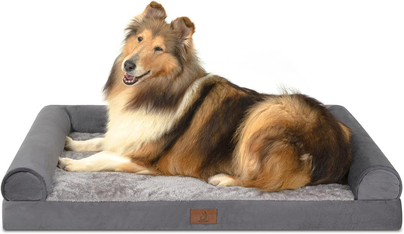 XL Orthopedic Dog Bed with Memory Foam and Waterproof Cover