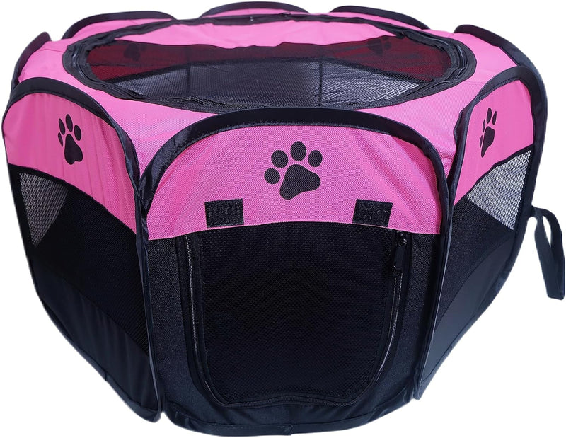 chars Portable Pet Playpen for DogsCatsRabbits - Foldable IndoorOutdoor Use - S287 X 287 X 16 Blue