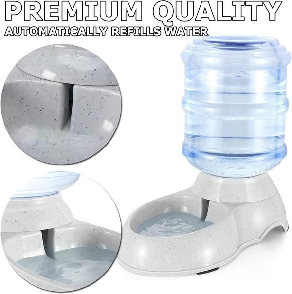 Gravity Pet Waterer - Automatic Water Dispenser for Dogs and Cats