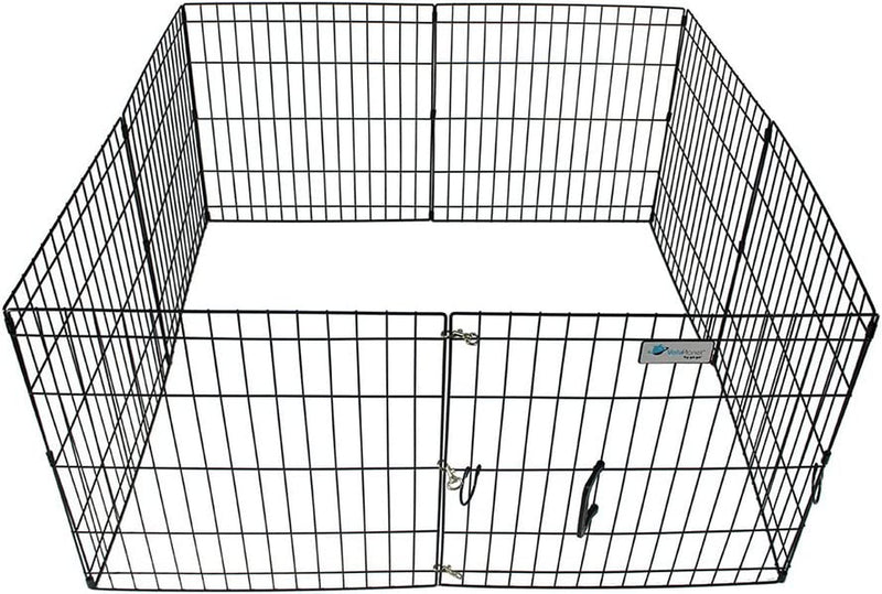 Valuplanet Folding Dog Exercise Pen - 30 Black