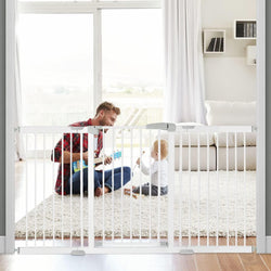 HOYOFO Extra Wide Baby Gate for Doorways - Pressure Mount with Auto-Close