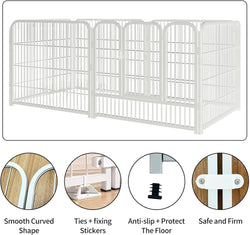 Heavy Duty Portable Dog Playpen - IndoorOutdoor Fence for SmallMedium Pets