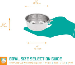 Fuzzy Puppy Elevated Crate Bowl Stainless Steel 20 Oz CCCH-20