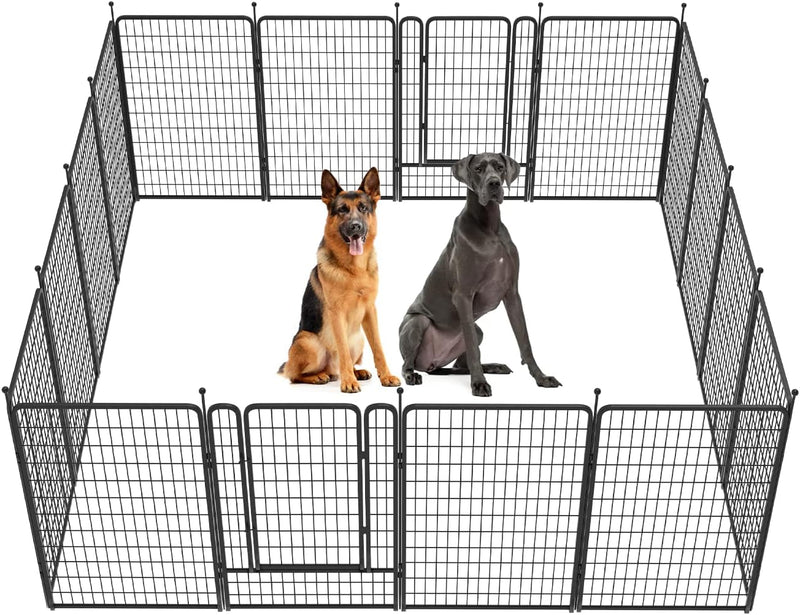 FXW Dog Playpen for Yard Camping - Heavy Duty for PuppiesSmall Dogs 24 Height 8 Panels