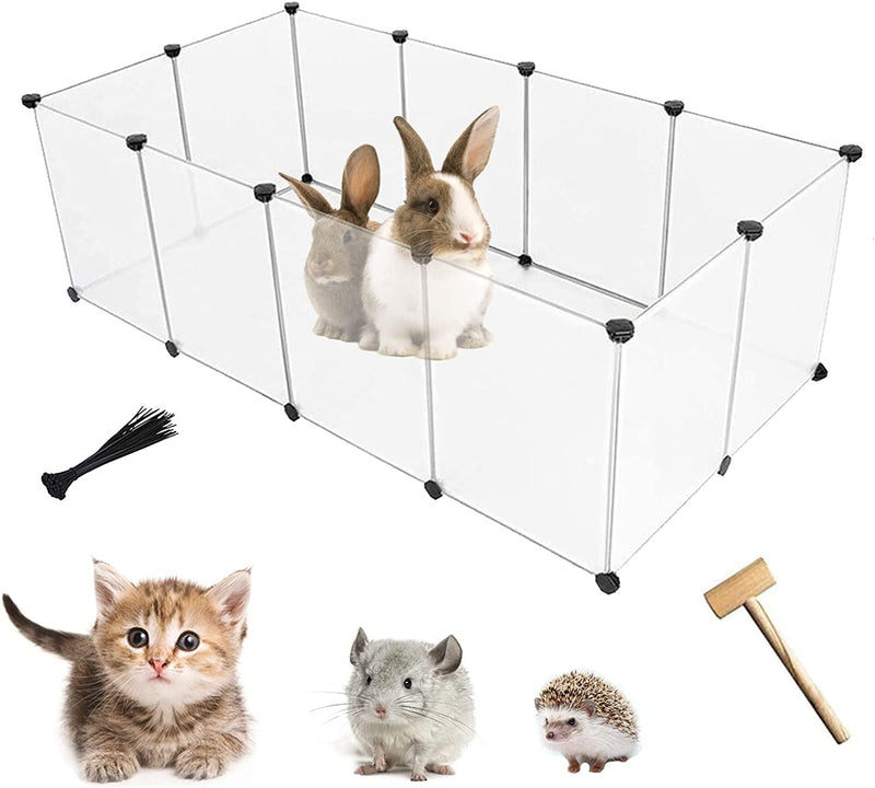 Pet Playpen for Small Animals - 12 Pc Set