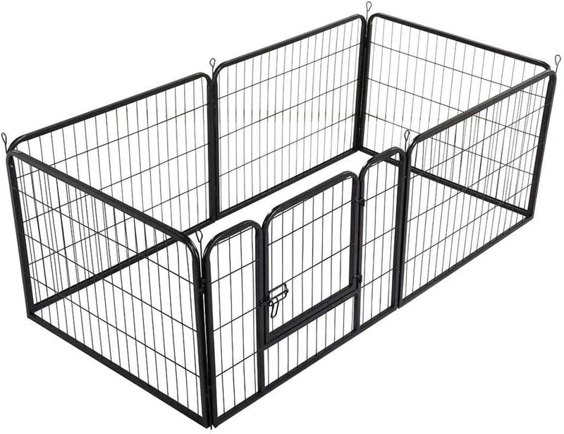 16-Panel Foldable Dog Playpen - Outdoor Fence for Various Animals - Durable 32x32 Inches