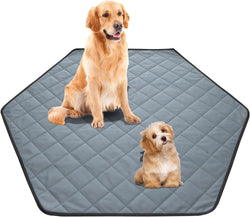 Washable Reusable Dog Pee Pads - Non-Slip Hexagon Design for Housebreaking  Training