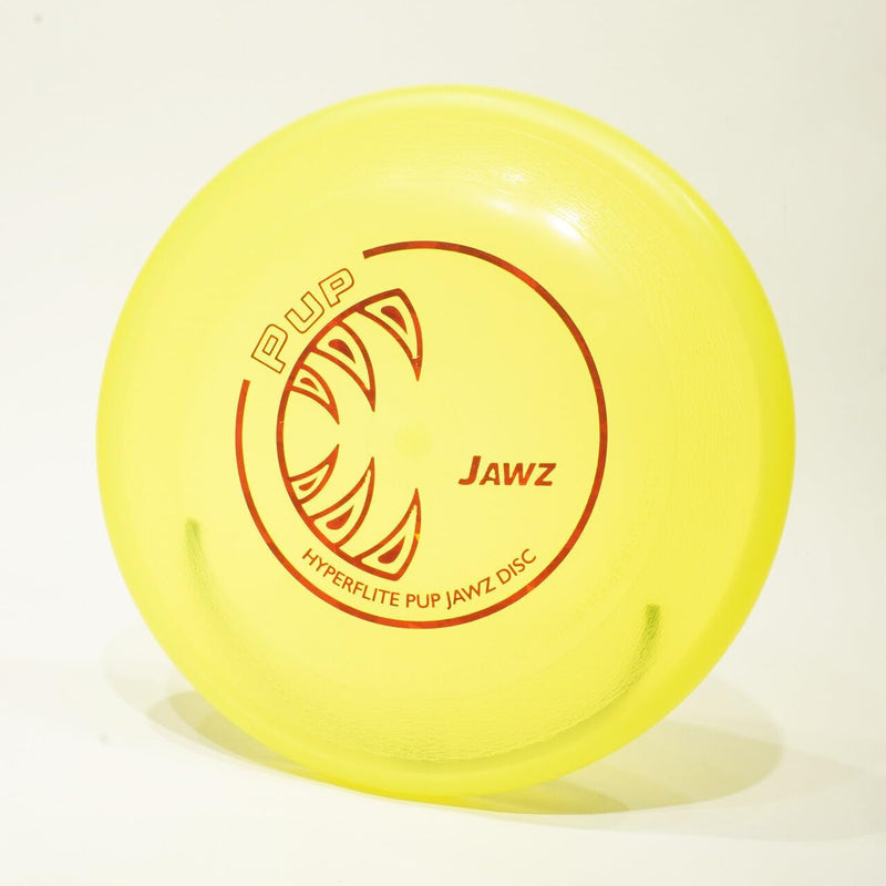 Hyperflite Jawz Pup World Toughest Competition Dog Disc Puncture Resistant Frisbee 7 Inch Lemon Lime