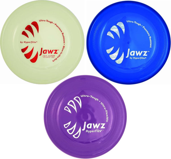 Hyperflite Jawz Ultra-Tough Disc Bundle, Includes Blueberry Blue, Lemon Lime, and Purple