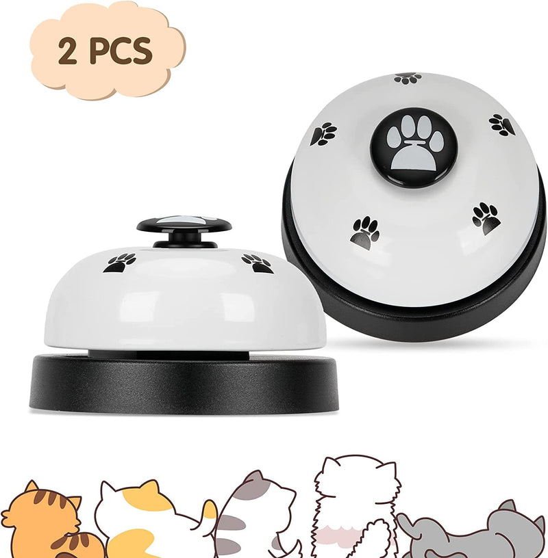 Pet Training Bells 2 Pack - Door Potty Training  Communication Device for Dogs - White