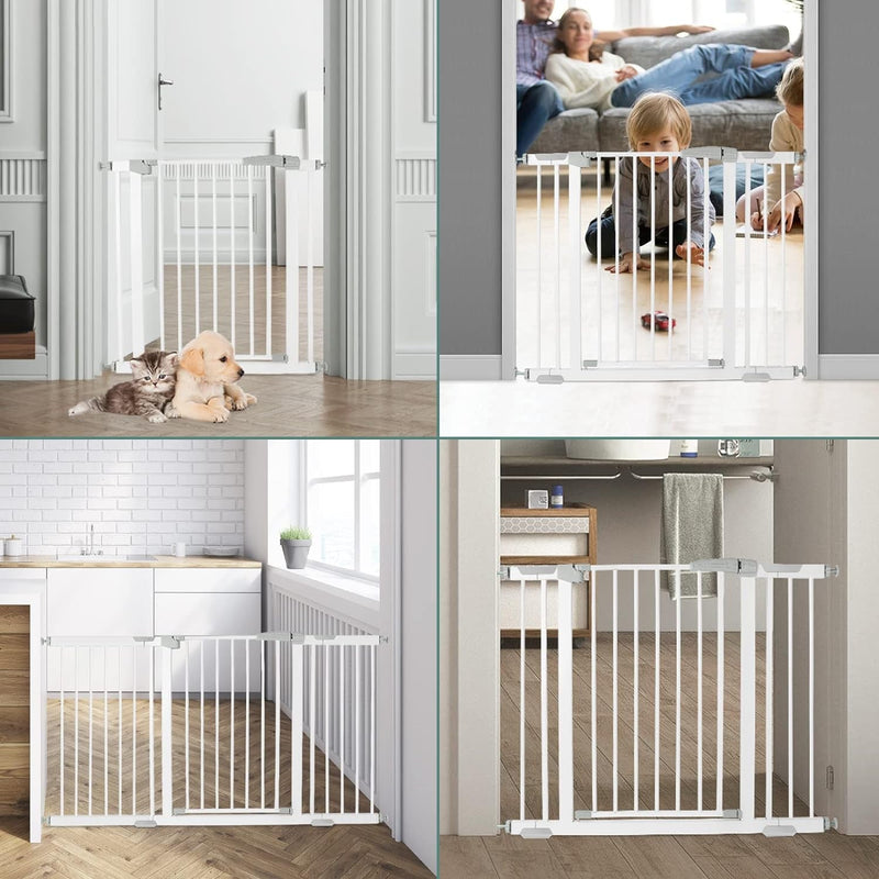 HOYOFO Extra Wide Baby Gate for Doorways - Pressure Mount with Auto-Close