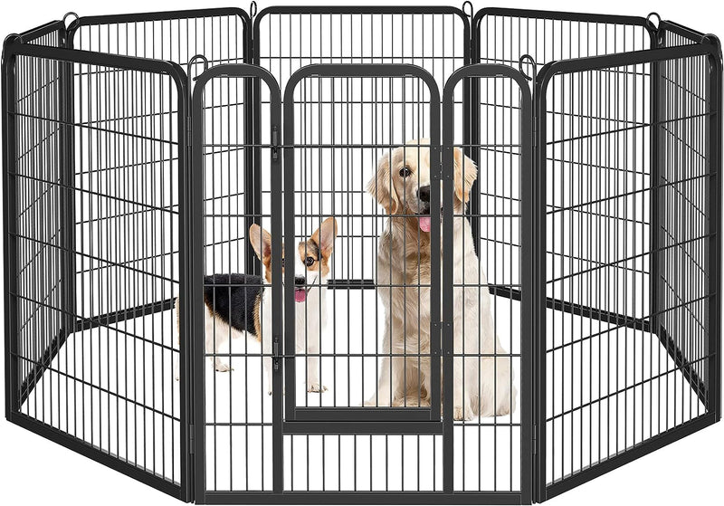 16-Panel Foldable Dog Playpen - Outdoor Fence for Various Animals - Durable 32x32 Inches