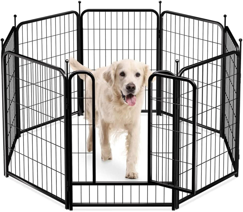 Pawgiant Dog Fence Playpen - IndoorOutdoor Exercise Yard for Dogs 24-40 inches