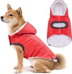 GiveReversible Hooded Raincoat for Dogs Reflective  Waterproof