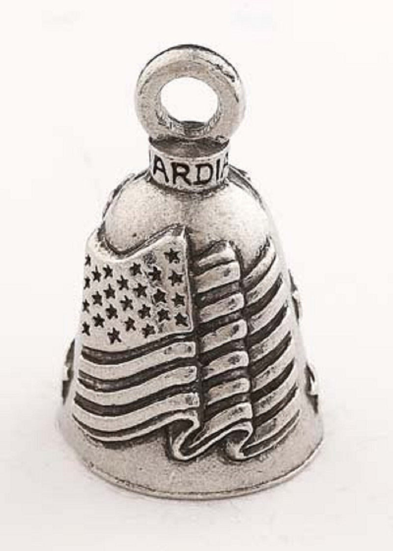 American Flag Guardian Bell - Silver