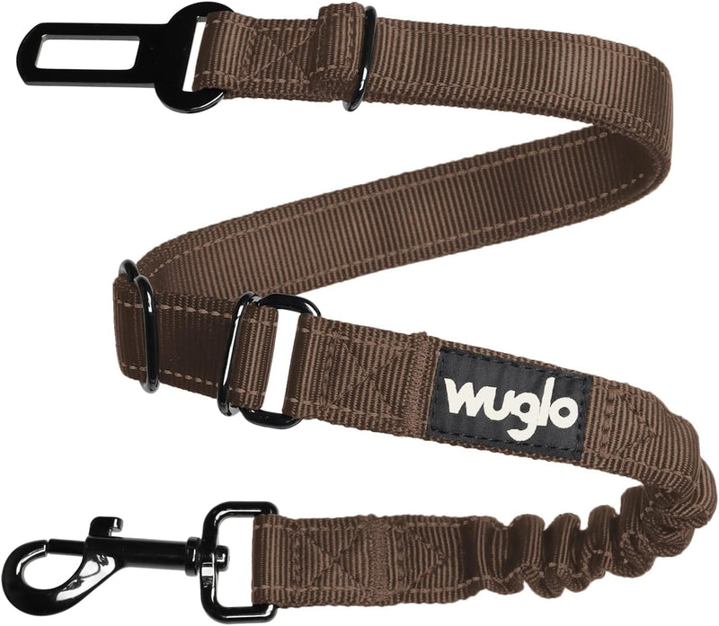 Wuglo Dog Seat Belt - Strong Elastic Car Harness for Dogs - Universal Black