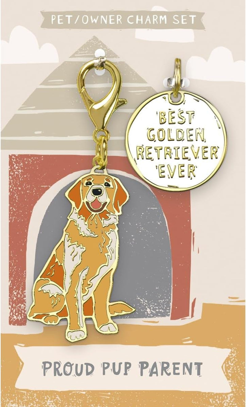Golden Retriever Charm Set for Dog Collar by Primitives Kathy