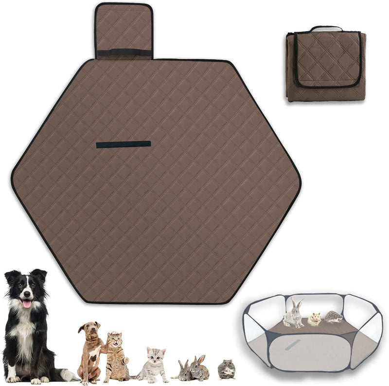 Dog Playpen Mat - Washable Pee Pad for Puppy Playpen - Leakproof Potty Training Pad