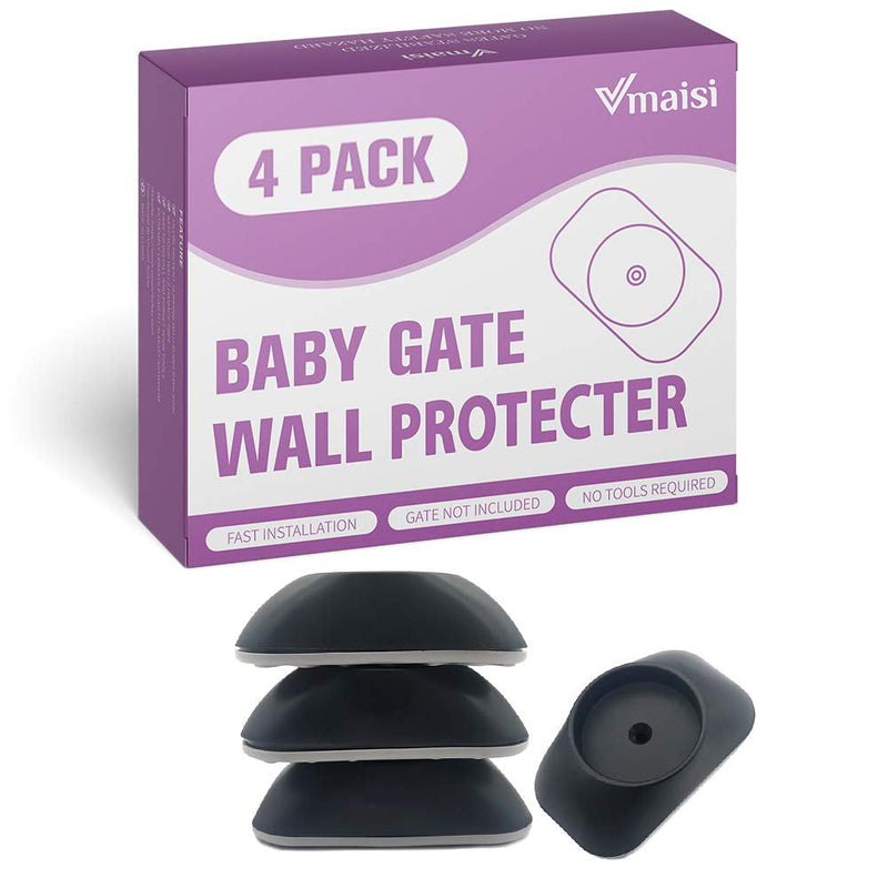 Vmaisi Baby Gate Wall Protector - Pressure Mounted Safety Gate for DoorwaysBlack