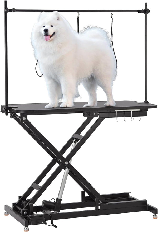 1 Electric Dog Grooming Table, Black