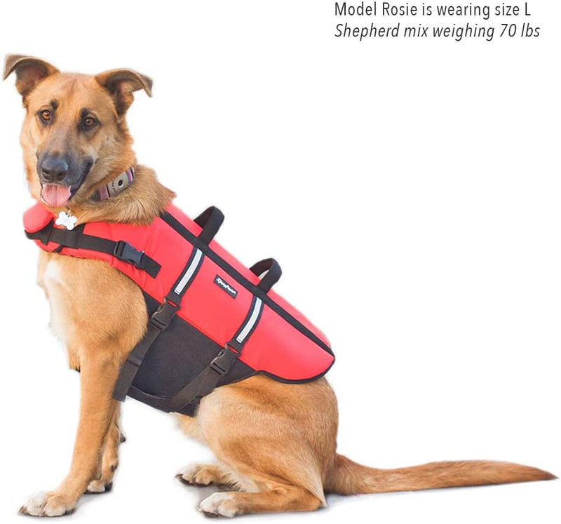 XL Dog Life Jacket - Red Adventure Zippypaws