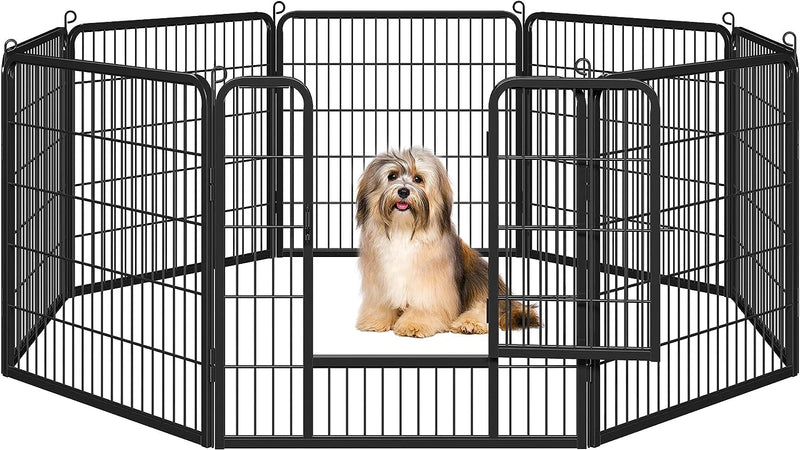 16-Panel Foldable Dog Playpen - Outdoor Fence for Various Animals - Durable 32x32 Inches