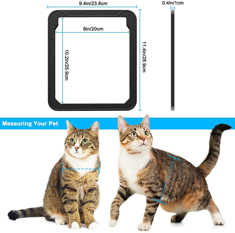 Ownpets Pet Screen Door Lockable Magnetic Flap Screen Door for Small Pets