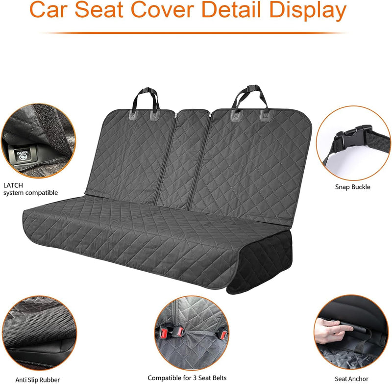 Heavy Duty Non-Slip Car Seat Cover - Waterproof for Scuffs Mud and More