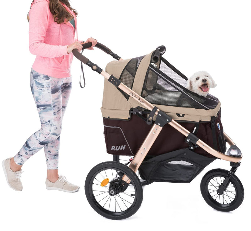 HPZ Pet Rover Performance Jogging Stroller for SmallMedium Dogs Cats and Pets - Black