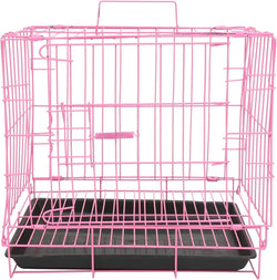 Puppy Carrier and Playpen for Small Dogs - Indoor Metal Cage for Cats Rabbits Medium and Large Dogs - Travel-Friendly and Foldable - 137x133x102 inches