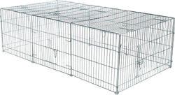 CharactersTRIXIE Outdoor Run - 55 Cu Ft Galvanized Metal Cage Portable Pen for Rabbit and Small Animal