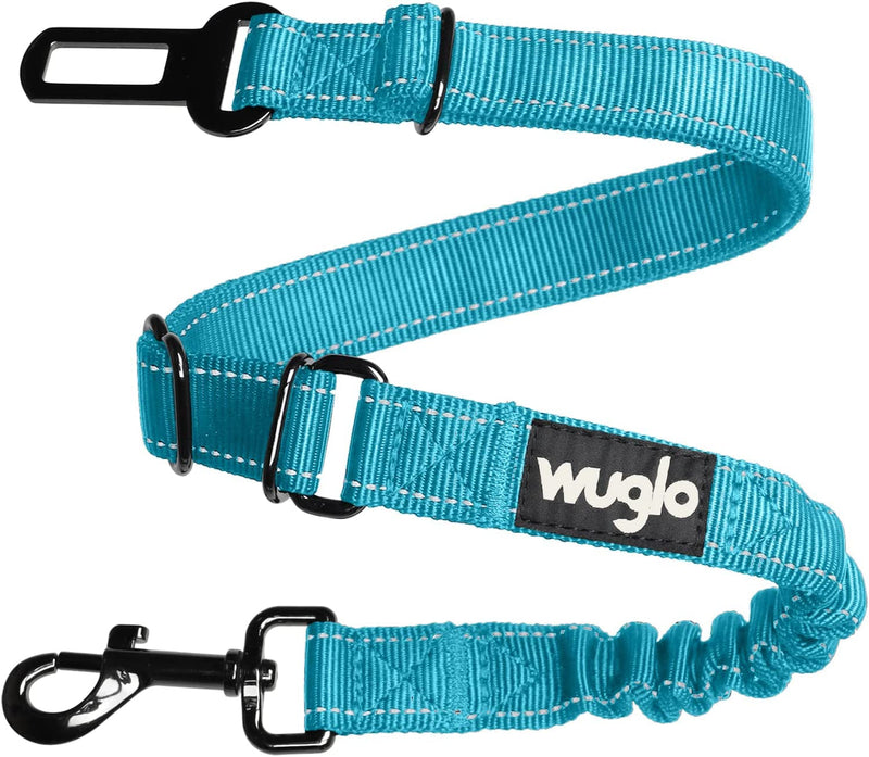 Wuglo Dog Seat Belt - Strong Elastic Car Harness for Dogs - Universal Black