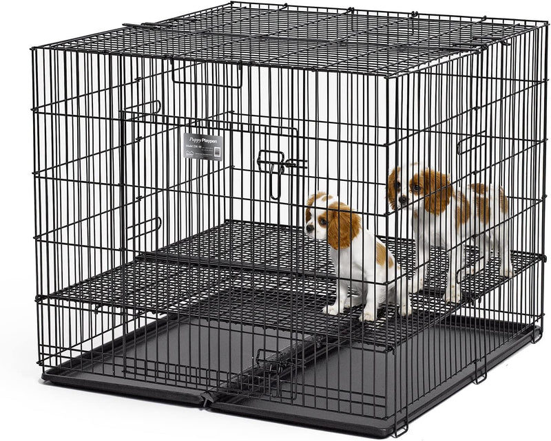 Midwest Puppy Playpen Crate with Grid  Pan - 248-05