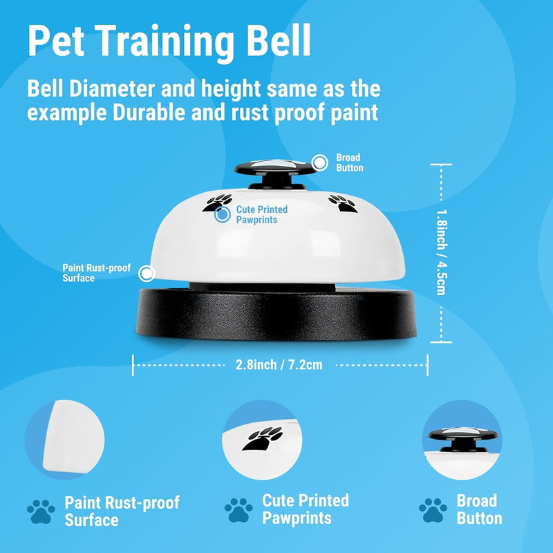 2-Pack Dog Doorbells - Pet Training Bells for Potty Training and Communication Green