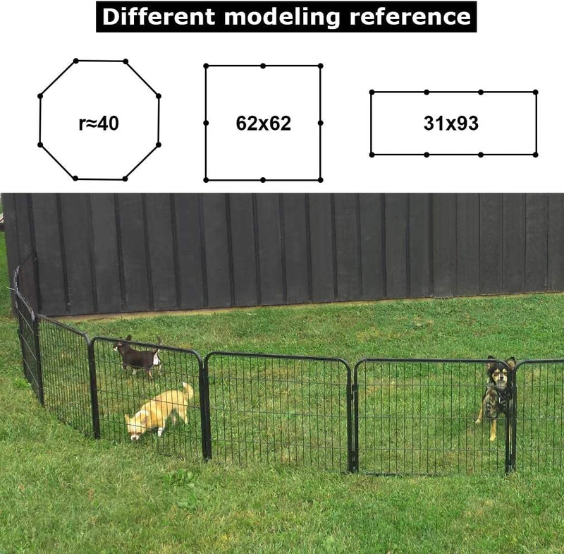 Extra Large Heavy Duty Outdoor Pet Playpen with Door