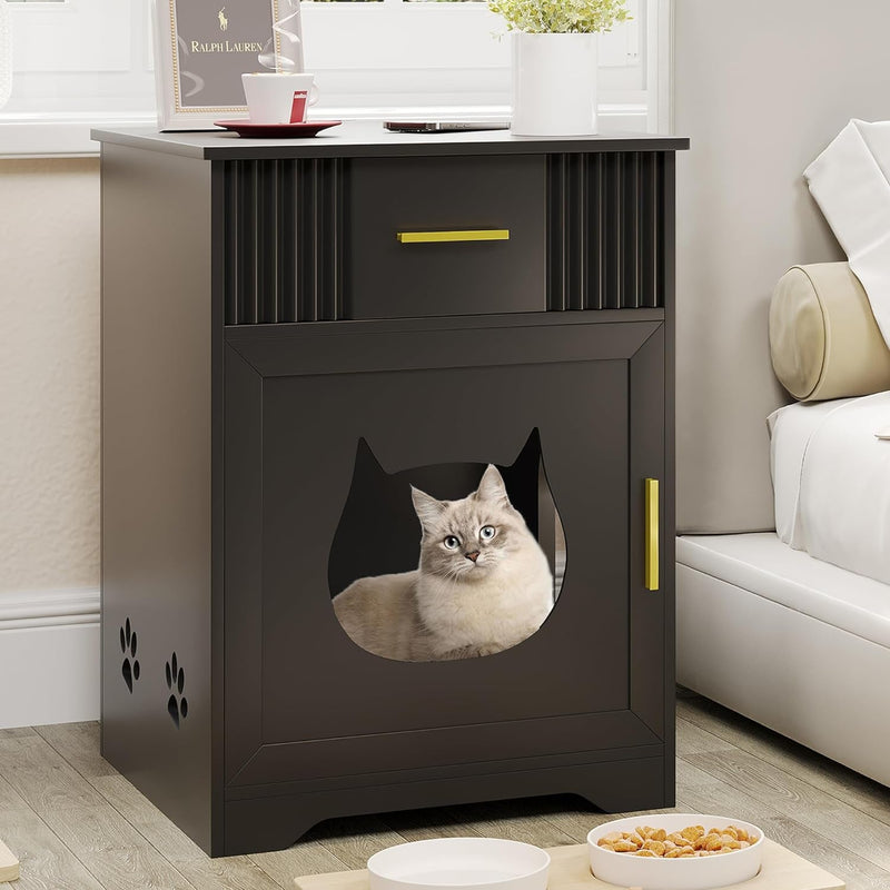 Hidden Cat Box Cabinet - Furniture for Indoor Cat Litter