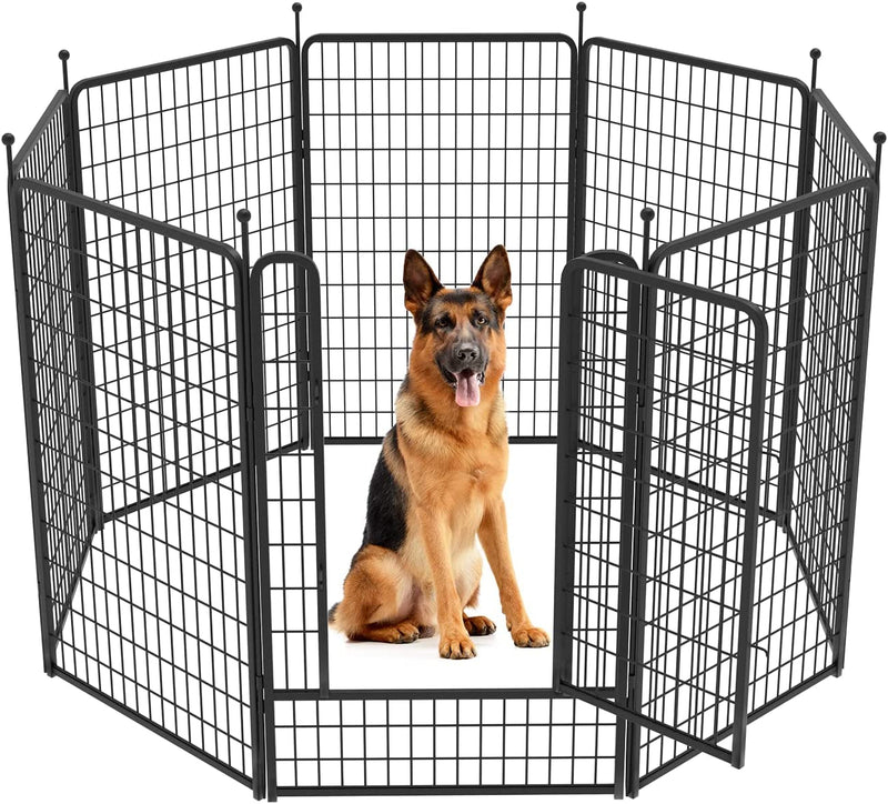 FXW Dog Playpen for Yard Camping - Heavy Duty for PuppiesSmall Dogs 24 Height 8 Panels