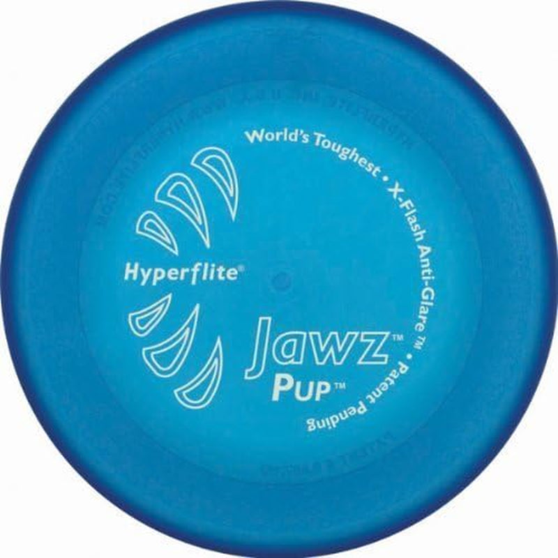 Hyperflite Jawz Pup World Toughest Competition Dog Disc Puncture Resistant Frisbee 7 Inch Lemon Lime