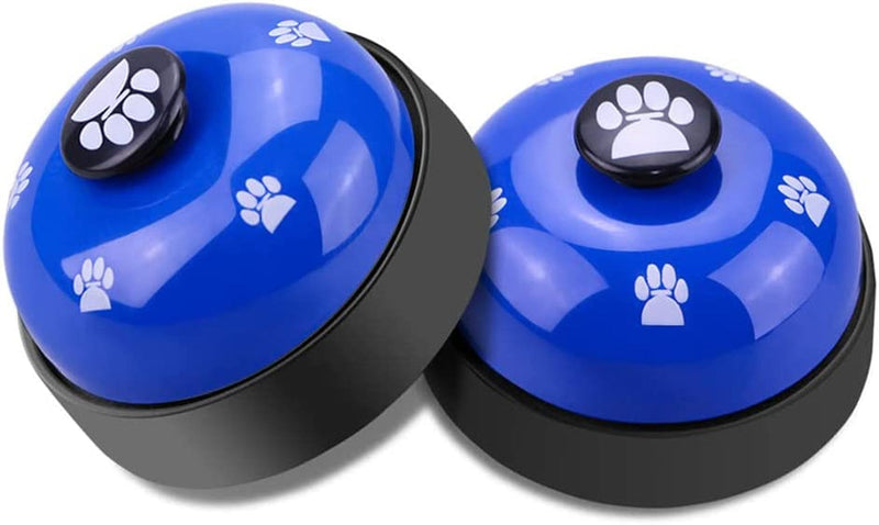 Comsmart Dog Training Bells - Set of 2 Potty Training Bells for Dogs and Cats with Non-Skid Rubber Base 2 Pack White