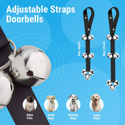 2-Pack Dog Doorbells - Pet Training Bells for Potty Training and Communication Green