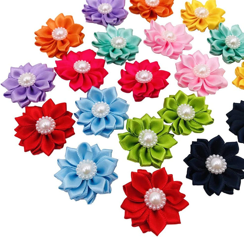10 Pairs Pet Hair Bows - Assorted Colors