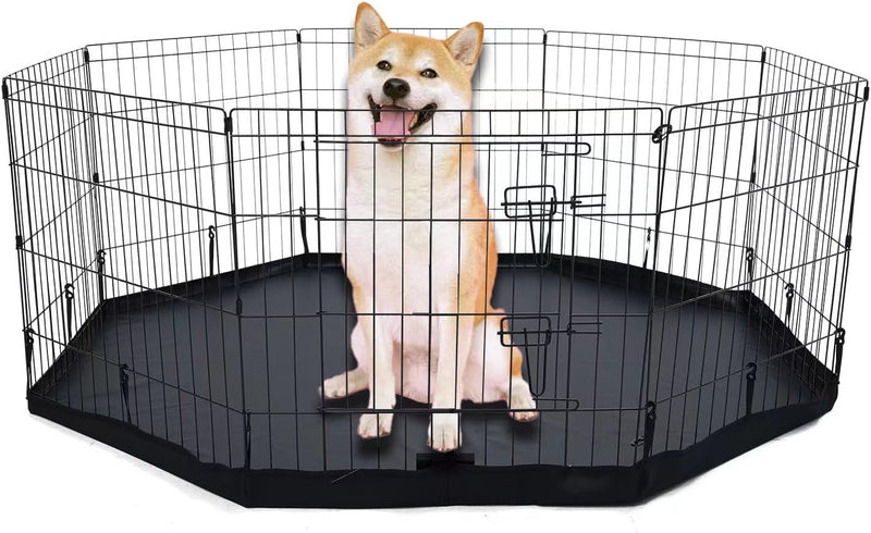 Octagon Playpen Cover for Pets - Fits 24 Inch Metal 8 Plate Fence - Leak-Proof  Easy to Clean