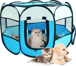 Portable Dog Cat Playpen - Foldable Pet Tent  Delivery Room for SmallMedium Pets