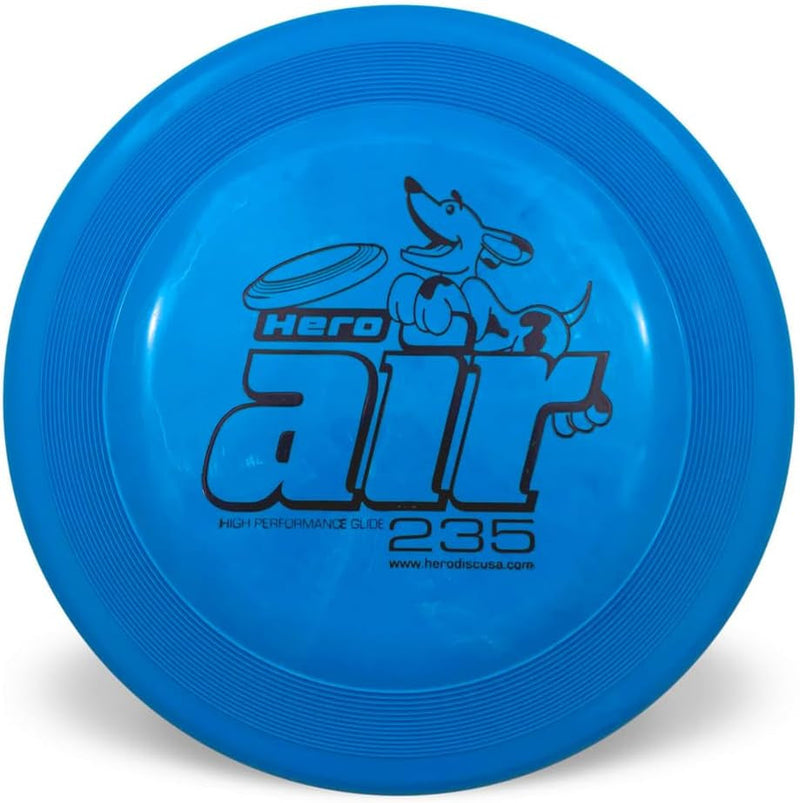 Hero Air 235 Dog Frisbee, Outdoor Dog Toy and Pet Frisbee, Lightweight Dog Flying Disc (Yellow)