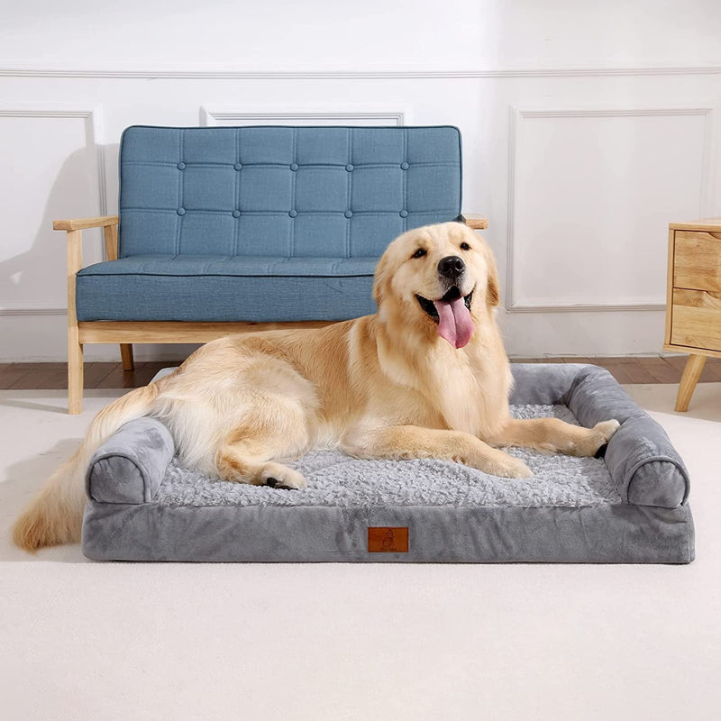 XL Orthopedic Dog Bed with Memory Foam and Waterproof Cover
