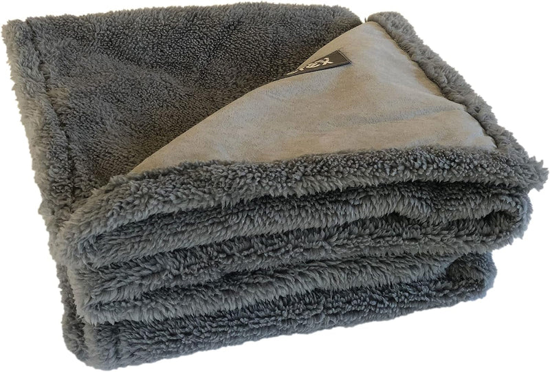 XL Waterproof Dog Blanket for Big Dogs - Reversible Soft Fleece Fabric Protects Bed Couch Sofa